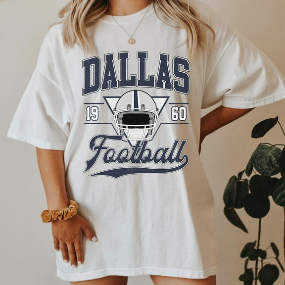 Vintage Dallas Football Shirt, Cowboys Shirt, Game Day Shirt, Dallas Football Shirt,White Color,Size XL