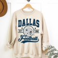 thumbnail image 1 of Vintage Dallas Football Sweatshirt, Dallas Game Day Shirt, Dallas Shirt, Game Day Shirt,Sand Color,Size L, 1 of 5