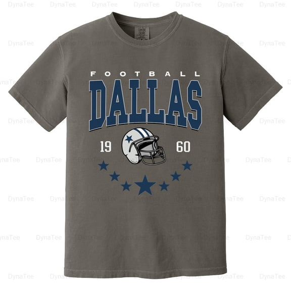Vintage, Dallas, Football, Sweatshirt, Trendy, Fan, Gift, Game, Day, Shirt Comfort Color T-Shirt Unisex, up to 4XL