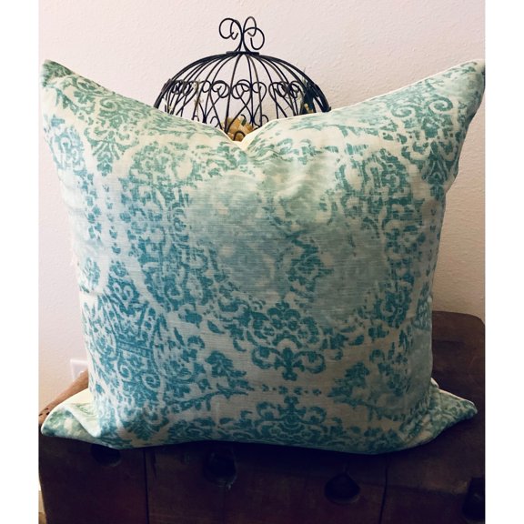 Vintage Damask Aqua