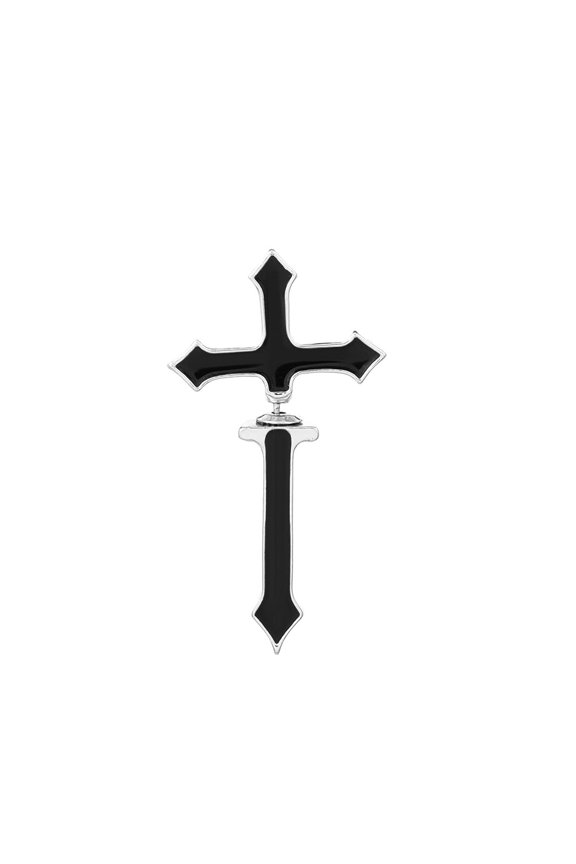 Vintage Dark Gothic Kinitial Sword Earrings For Women Men Dagger Piercing Earring Ear Jacket Punk Goth Halloween Jewelry Gift