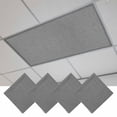 thumbnail image 1 of Vintage Dark Gray Magnetic Fluorescent Light Covers for Ceiling Lights 2x4Ft, Farmhouse Retro Solid Color Linen Texture Office Classroom Kitchen Drop Ceiling Light Covers Filters Shade Panel 4 Packs, 1 of 9