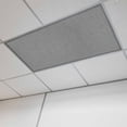 thumbnail image 1 of Vintage Dark Gray Magnetic Fluorescent Light Covers for Ceiling Lights 2x4Ft, Farmhouse Retro Solid Color Linen Texture Office Classroom Kitchen Drop Ceiling Light Covers Filters Shade Panel 1 Pack, 1 of 9