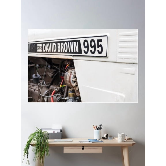 Vintage David Brown 995 Tractor Poster Wall Art, Modern Wall Decor For Living Room Bedroom, 8x12 UNFRAMED
