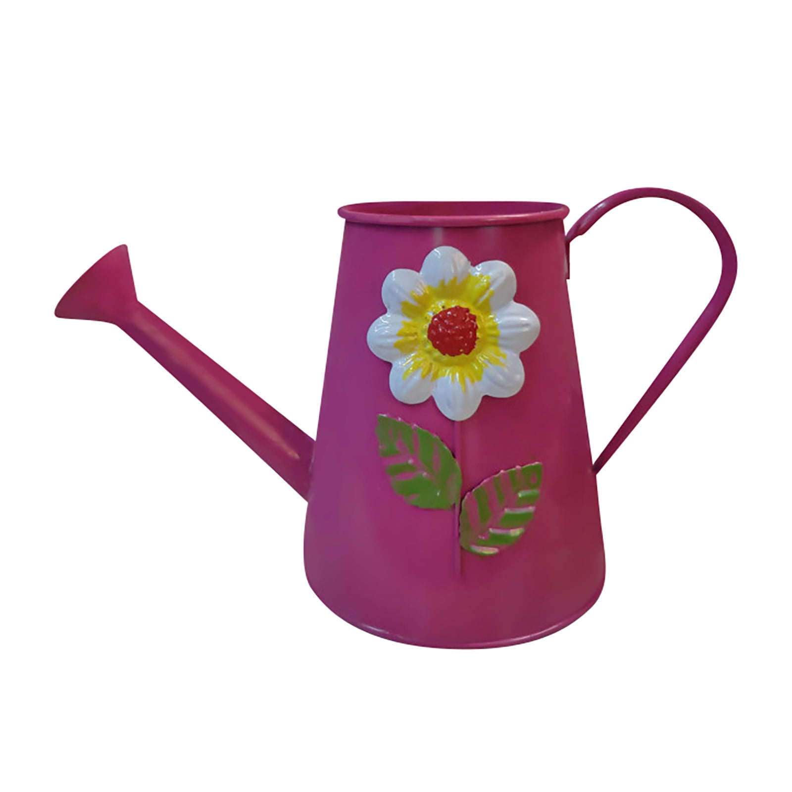Vintage Decor Metal Watering Can - Small Floral Print Watering Pot for Indoor Outdoor Plants, Home Garden Decoration Gift for Mother, Friends and Lovers