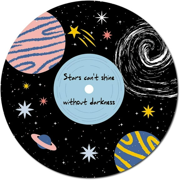 Vintage Decor Records Wall Decor Signs Hippie 1950s Decor Collage Display Decoration Planet Waterproof for Wall Indie Art Aesthetic Bar Coffee Party Living Room Discos Music Studio 11.8Inch