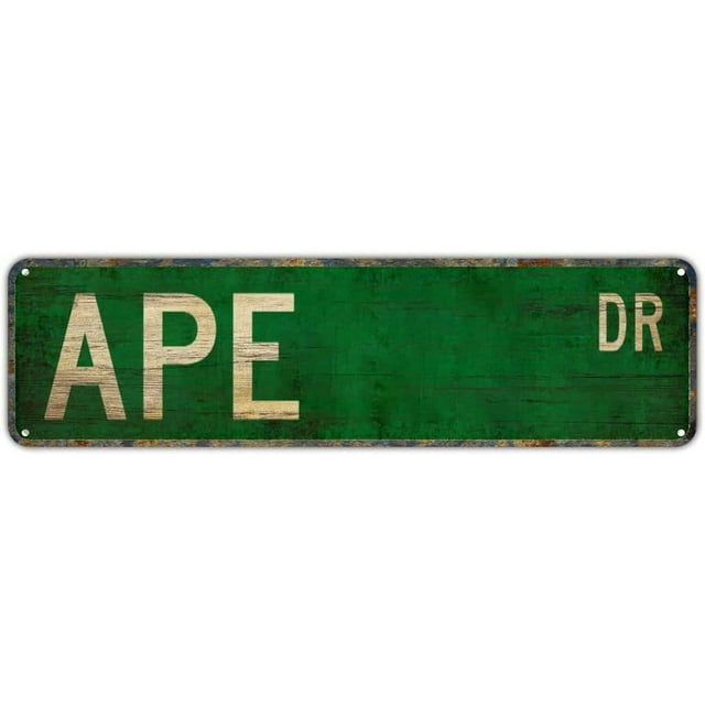 Vintage Decor Wall Signs Ape Ape Gift Ape Sign Sign for Zoo Enclosure