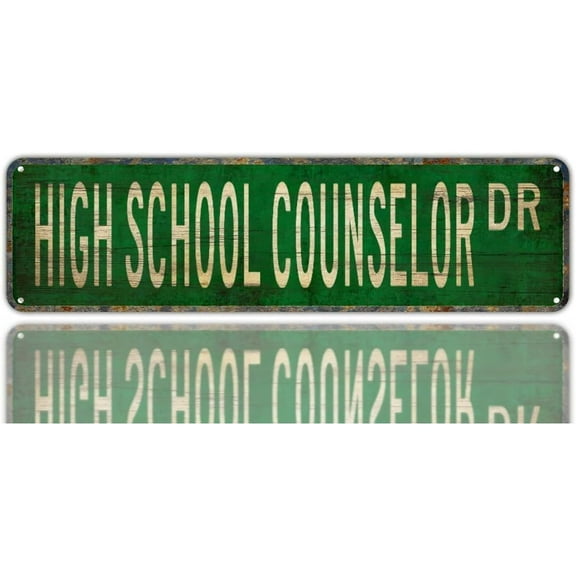 Vintage Decor Wall Signs High School Counselor High School Counselor Gift High School Tin Sign Wall Decor 4"x16"