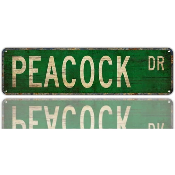 Vintage Decor Wall Signs Peacock Peacock Gift Peacock Sign Peacock Decor Peacock Tin Sign Wall Decor 4"x16"
