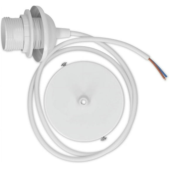 Vintage Decorations, Easy Installation Pendant Light Kit with Pure Copper Cable, Compatible with E26 E27 Bulbs, Converts Plug In to Hardwire for Multiple Uses in Home, Bar,