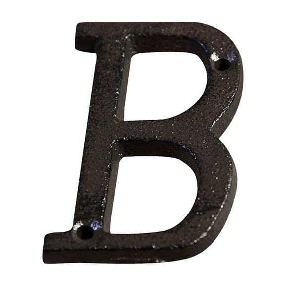 Vintage Decorative Cast Iron Metal Alphabet Letters Wall Sign Hanging Address Name Sign Letter 'J'