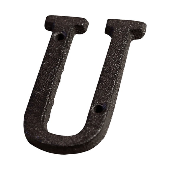 Vintage Decorative Cast Iron Metal Alphabet Letters Wall Sign Hanging Address Name Sign Letter 'J'