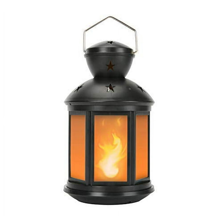 15.7 Indoor/Outdoor Battery Operated Candle Lantern Black - Rimports -  ShopStyle