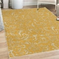 thumbnail image 1 of Vintage Decorative Rug, Monochrome Style Classic Victorian Inspired Rococo Motif Repetition, Quality Carpet for Bedroom Dorm and Living Room, 6 Sizes, Dark Mustard, by Ambesonne, 1 of 4