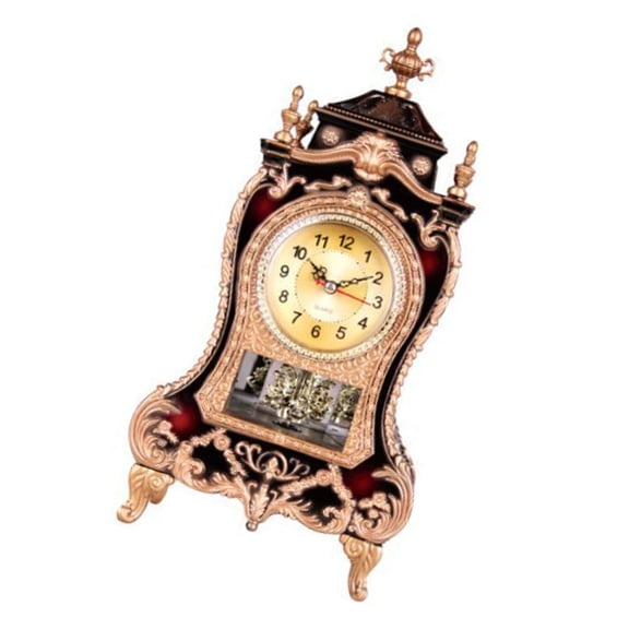 Vintage Decorative Tabletop Clock Automatic Musical Chimes Hourly Classical Pendulums Farmhouses Home Mantels Decors