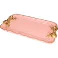 thumbnail image 1 of FacoFaco Jewelry Tray Organizer, Bow Decor Resin Plate, Pink, 1 of 8