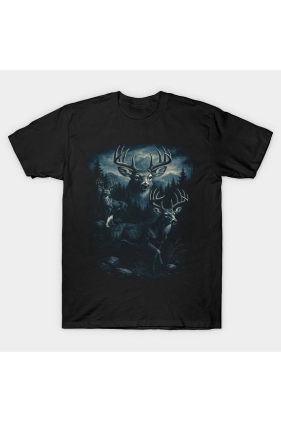 Vintage Deer 90s Style Grunge Retro Hunter Faded - Eco-friendly InkPerfect for Any Occasion, H23287 T-Shirt, for Men and Women, Up to Size 5XL