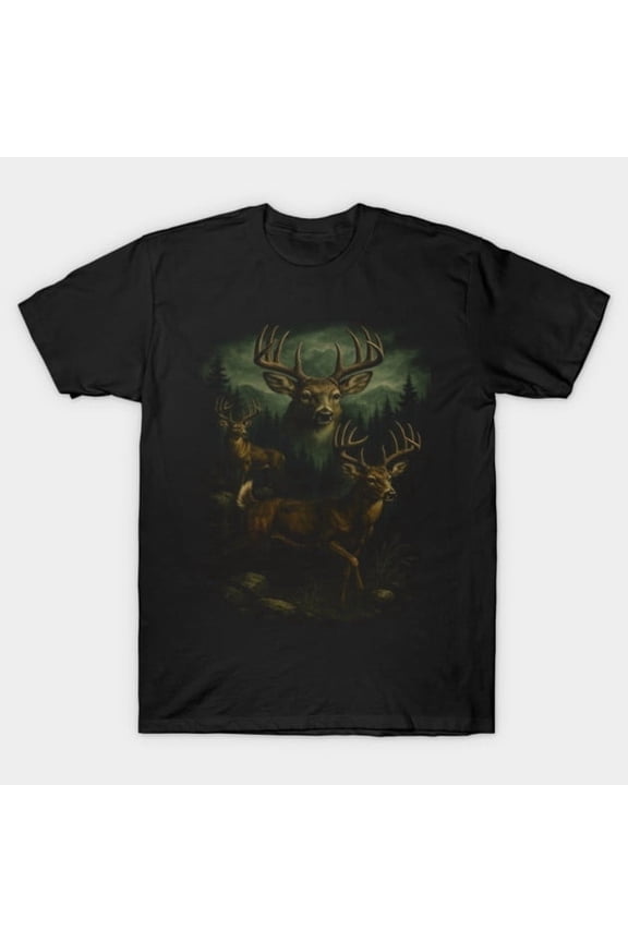 Vintage Deer 90s Style Grunge Retro Hunter Faded - Great Gift Idea, H34094 T-Shirt, for Men and Women, Up to Size 5XL