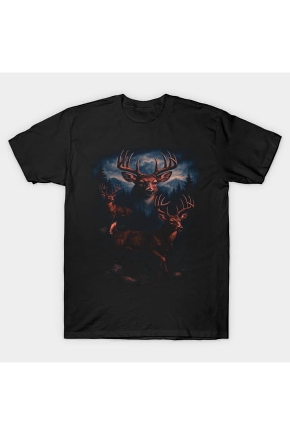 Vintage Deer 90s Style Grunge Retro Hunter Faded - New Arrival, H23288 T-Shirt, for Men and Women, Up to Size 5XL