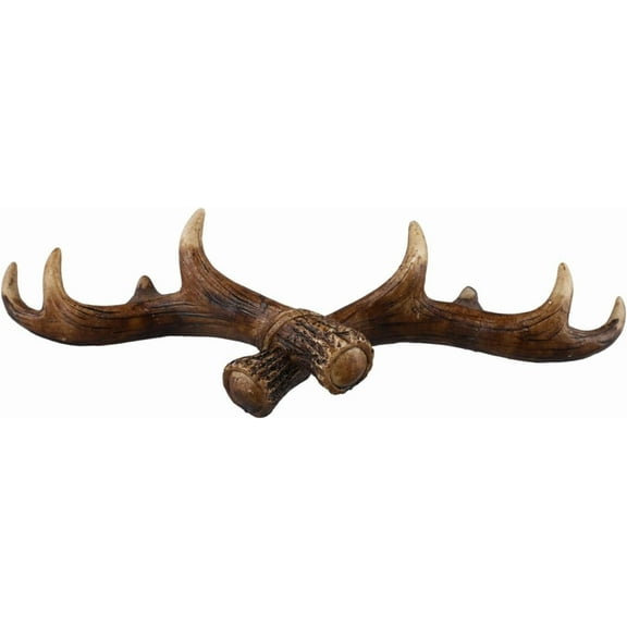 Vintage Deer Antlers Wall Hooks, 11 Inch Wall Mounted Coat Rack with 8 Hooks, Towel Hanger for Decorative Wall Hook for Entryway, Bathroom and Living Room, Christmas decorations