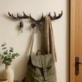 thumbnail image 1 of Vintage Deer Antlers Wall Hooks, 16 inch Nordic Resin Deer Horn Decorative Hook, Wall Mounted Clothes Hanger Coat Rack Key Holder for Decorative Wall Hook, Brown, 1 of 6