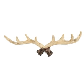 Vintage Deer Antlers Wall Hooks - 28cm Wall Mounted Clothes Hanger Coat Rack Key Holder for Decorative Wall Hook,A