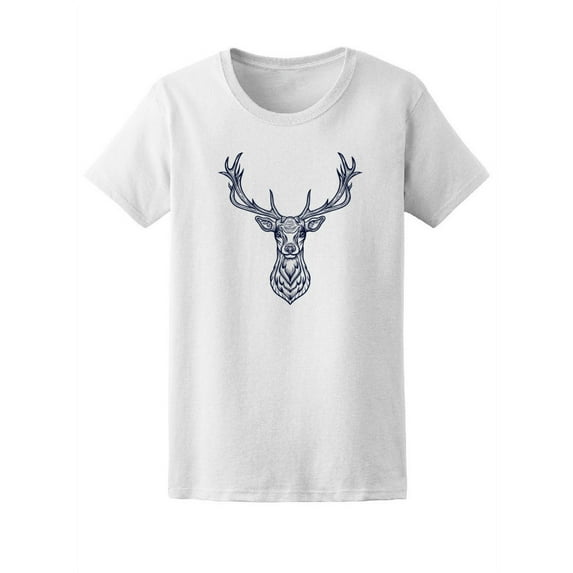 Vintage Deer Sketch Tee Women's -Image by Shutterstock