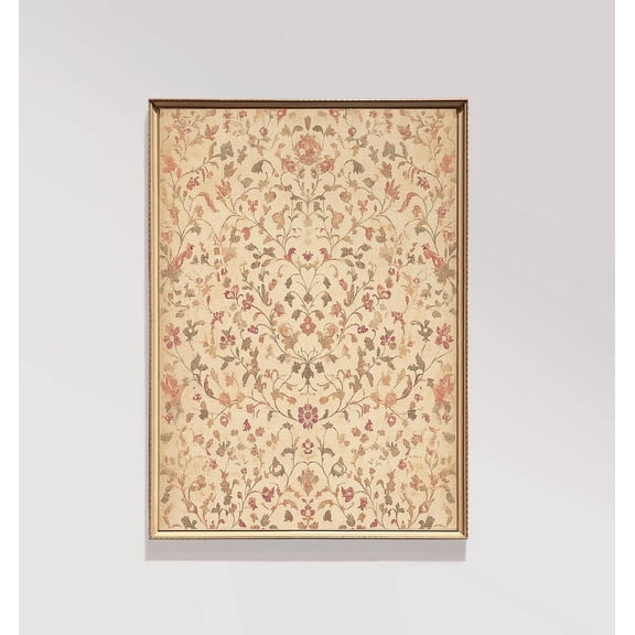 Vintage Delicate Tapestry Print Poster Vintage Floral Pattern Antique Tapestry Elegant Poster Art Poster E185, Unframed Poster Size 12x18 F03.1.18l968