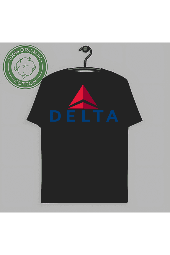 Vintage Delta Airlines Men's Black T-Shirt Size S to 3XL-TH65769