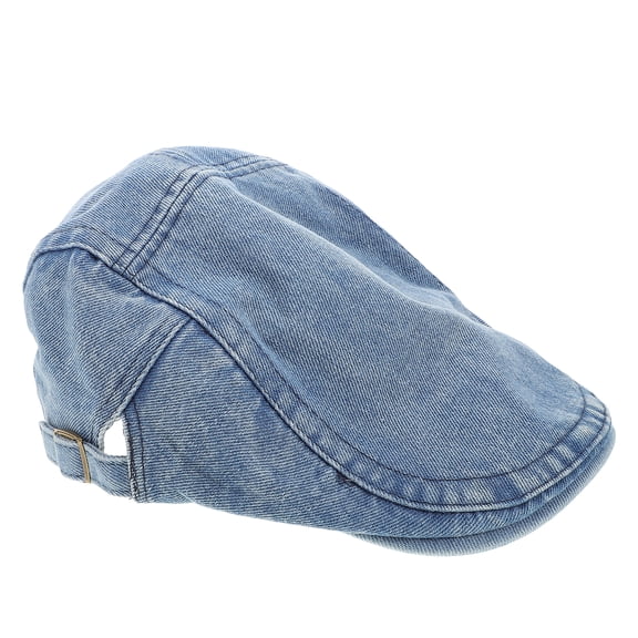 Vintage Denim Newsboy Cap Denim Hat Fashion Unisex Fashionable Duckbill Hat Classic Retro Style Hats Adjustable Flat Hat