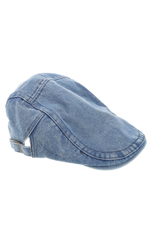 Vintage Denim Newsboy Cap Denim Hat Fashion Unisex Fashionable Duckbill Hat Classic Retro Style Hats Adjustable Flat Hat
