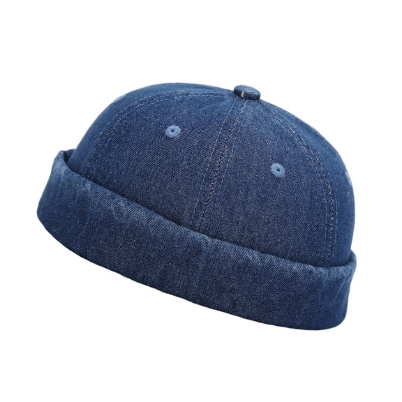Vintage Denims Hat for Street Wear Nondeform Soft and Breathable Beanies Hat for Unisex Spring Everyday Use