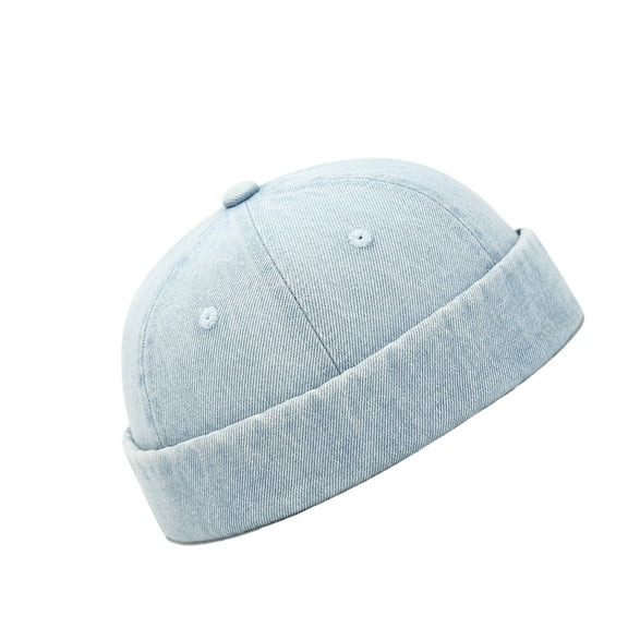 Vintage Denims Hat for Street Wear Nondeform Soft and Breathable Beanies Hat for Unisex Spring Everyday Use