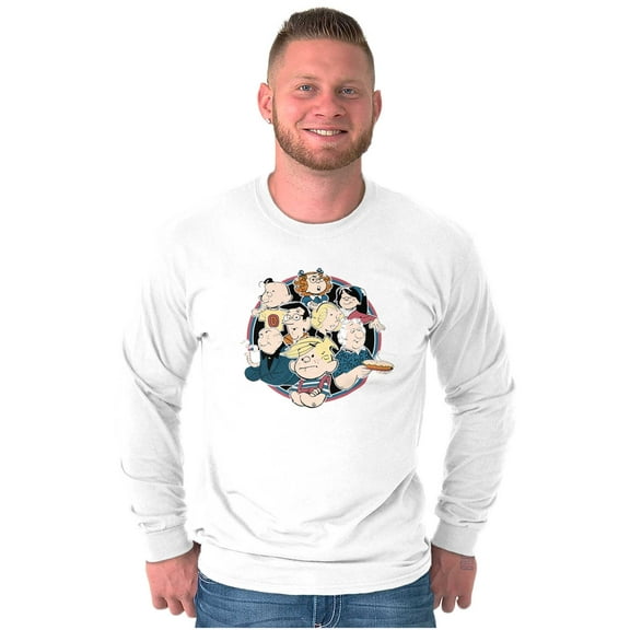 Vintage Dennis The Menace Characters Long Sleeve TShirt Men Women Brisco Brands S
