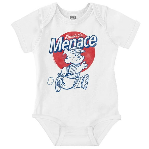Vintage Dennis The Menace Sketch Romper Boys or Girls Infant Baby Brisco Brands 18M