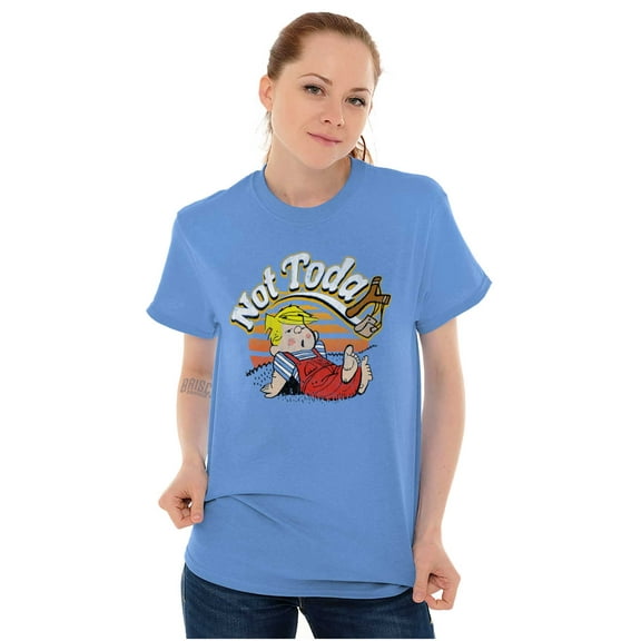 Vintage Dennis the Menace Not Today Men's Graphic T Shirt Tees Brisco Brands S