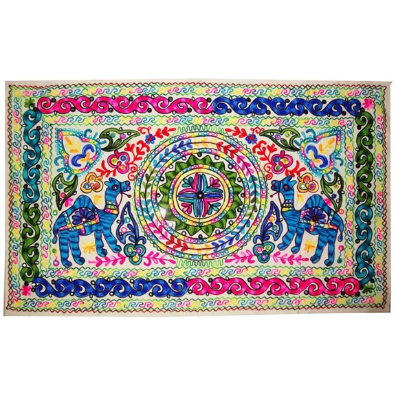 Vintage Desert Camel Large Tapestry Wall Hanging Cotton Wall Decor embroidery