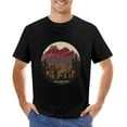 thumbnail image 1 of Vintage Desert Mountain Graphic Tee Classic Retro Men's T-Shirt, 1 of 5