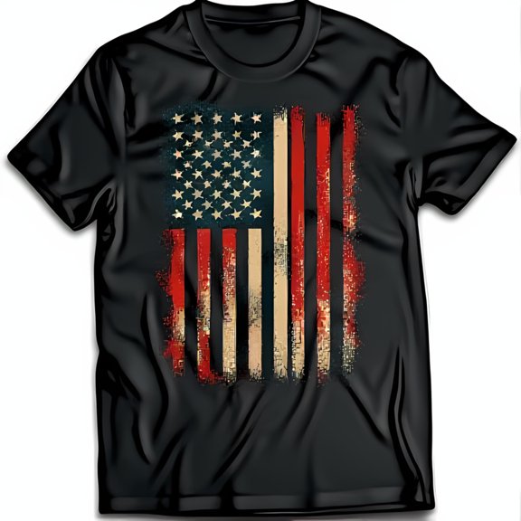 Vintage Design Black T-Shirt for Everyday Wear