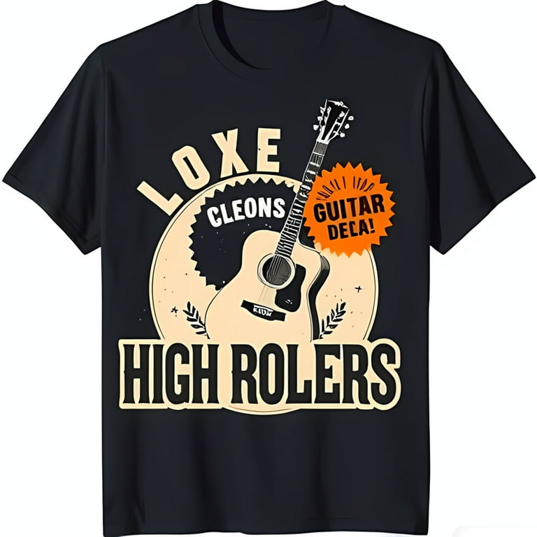 Vintage Design Black T-Shirt with ' DECA ' Retro Music Tee