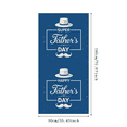 thumbnail image 1 of Vintage Design Happy Father's Day Banner Super Dad Blue Background for Father's Day Celebration Gift Decoration Dad's Party, 1 of 8