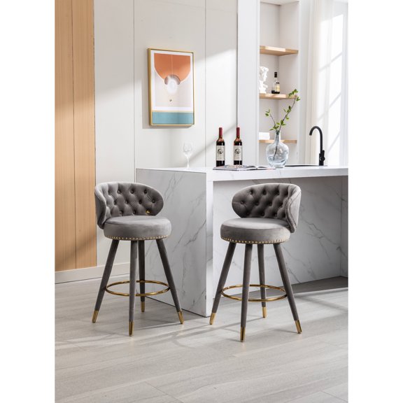 Vintage Design, Modern Comfort | 360-Degree Swivel, Supportive Back | Dining Area, Entertainment Space