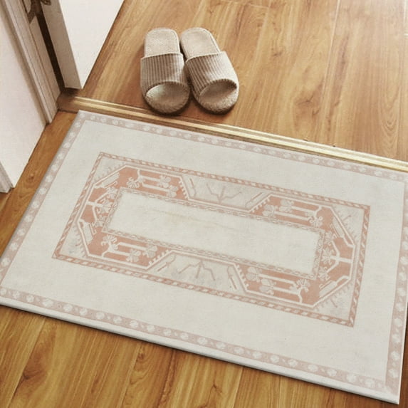 Vintage Design Rug, Oriental Rug, Geometric Rugs, Beige Rug, Muted Rug, Antique Decor Rug, Turkish Rug, Gift For Her, Thin Rug, Soft Rug, 2'x3' - 60x90 cm