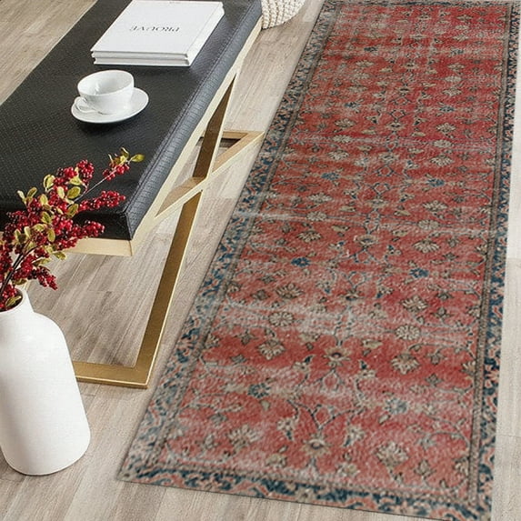 Vintage Design Rugs, Floral Pattern Rug, Red Rug, Luxury Rugs, Turkish Rug, Home Decor Rug, Large Rug, Salon Decor Rug, Living Room Rug, 2.6'x4' - 80x120 cm