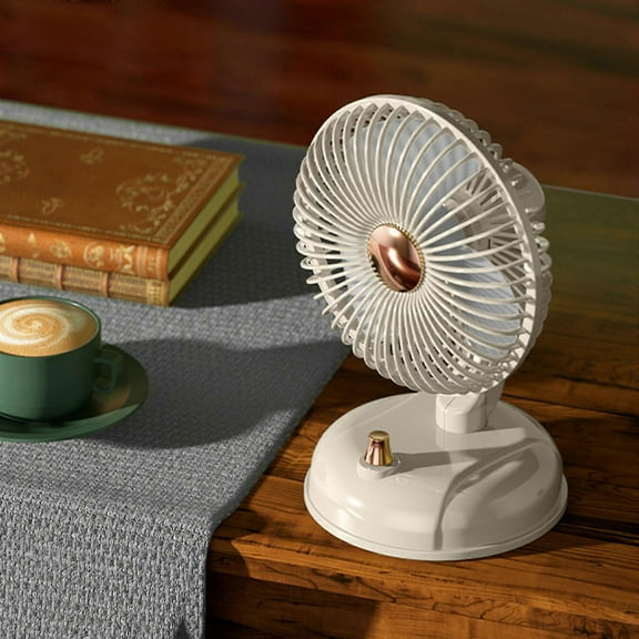 Vintage Desk Fan, 136 Degree Pivoting Head, Variable Speed Adjustment Circulator Fan For Bedroom Home Office