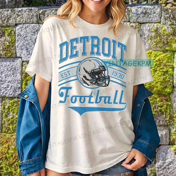 Vintage Detroit Football tee, Game day Football, Unisex T-Shirt