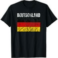 thumbnail image 1 of Vintage Deutschland Germany Flag German Souvenir Retro T-Shirt, 1 of 4