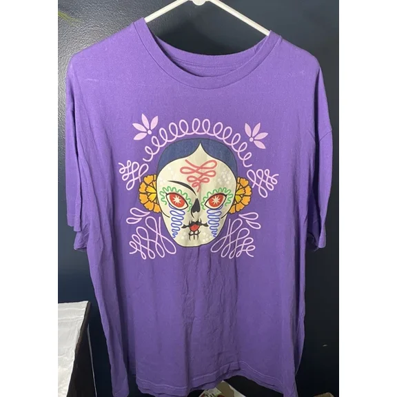 Vintage Dia Pacheco Mirame Short Sleeve Graphic T-Shirt Purple Xxlhot Trending Birthday Gifts