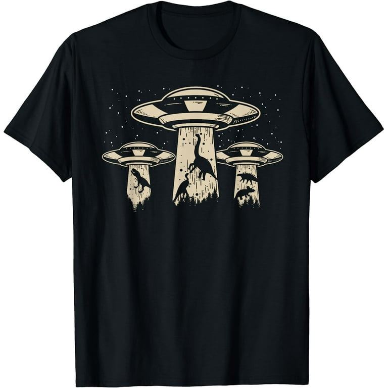 Vintage Dinosaur Alien Abduction T-Shirt Funny Alien Shirt Vintage Dinosaur Alien Abduction T-Shirt Funny Alien Shirt