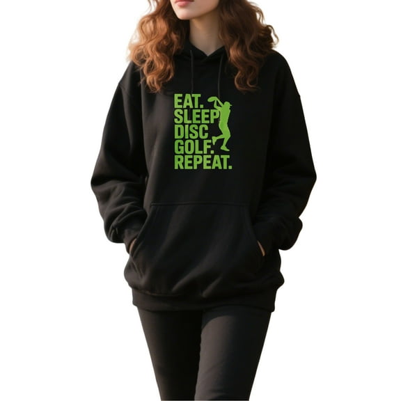 Vintage Disc Golf Hoodie for Men and Women, Unisex Pullover Hooded Sweatshirt, Comfortable Cotton Poly Blend, Casual Streetwear for Sport Lovers